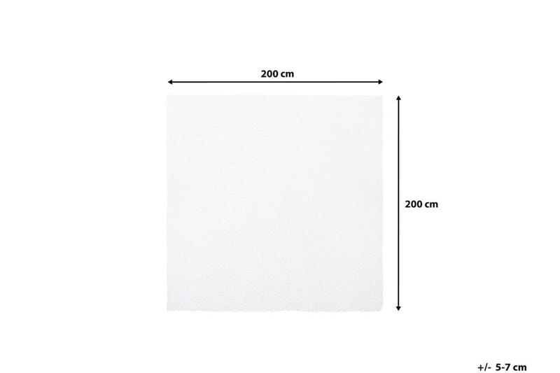Demre Tæppe 200x200 cm - Hvid - Tekstiler - Tæpper