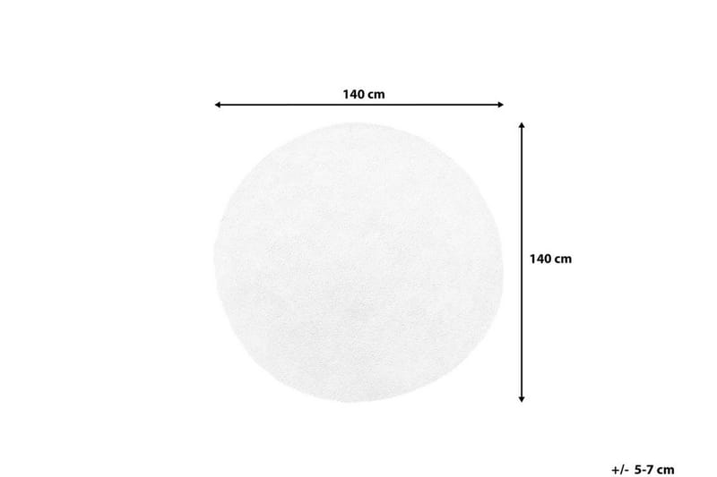 Demre Tæppe Rund 140 cm - Hvid - Tekstiler - Tæpper