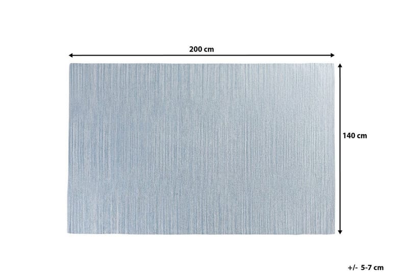 Derince Tæppe 140 | 200 - Blå - Tæpper