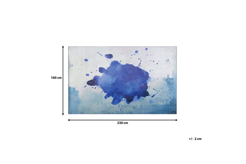 Domenice tæppe 160x230 cm - Blå - Tekstiler - Tæpper