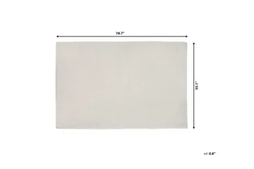 Erzin Tæppe 140x200 cm - Hvid - Tekstiler - Tæpper - Moderne tæppe - Uldtæppe
