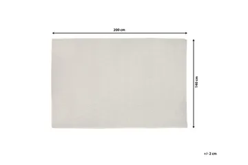 Erzin Tæppe 140x200 cm - Hvid - Tekstiler - Tæpper - Moderne tæppe - Uldtæppe