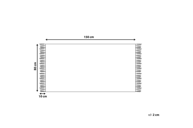 Fladvævet Malhia - Beige, 80x150 cm - Tekstiler - Tæpper - Fladvævet tæppe
