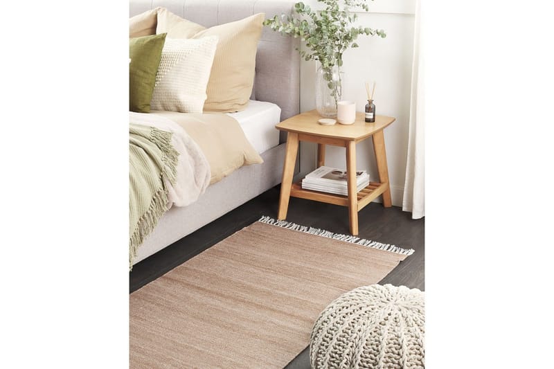 Fladvævet Malhia - Beige, 80x150 cm - Tekstiler - Tæpper - Fladvævet tæppe