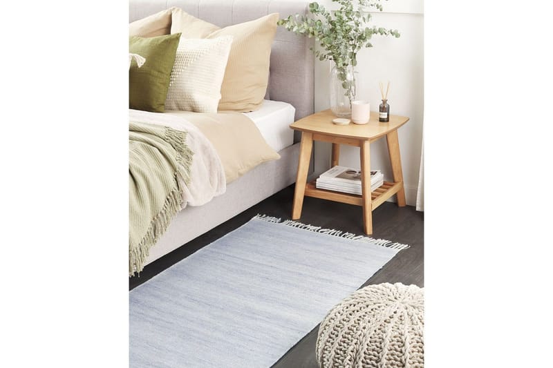 Fladvævet Malhia - Bl å, 80x150 cm - Tekstiler - Tæpper - Fladvævet tæppe