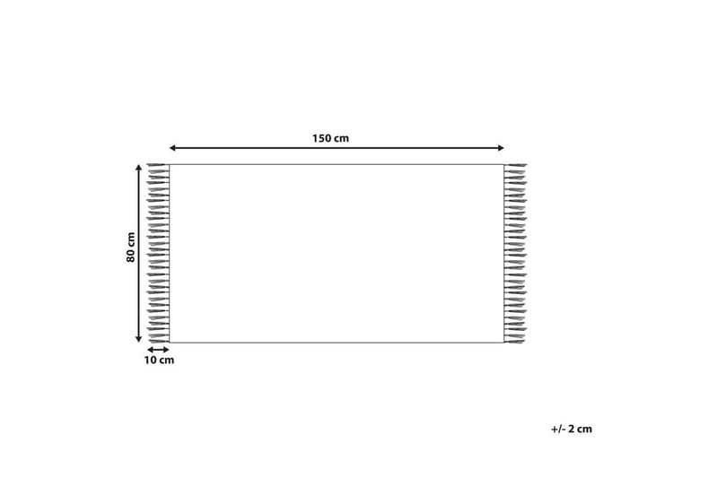 Fladvævet Malhia - Grå, 80x150 cm - Tekstiler - Tæpper - Fladvævet tæppe