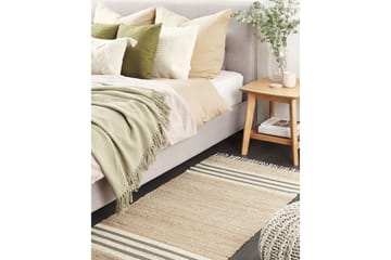 Fladvævet Mirza - Beige, Natur, Grå, Hvid - Tekstiler - Tæpper - Små tæpper