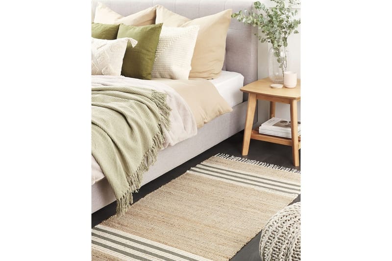 Fladvævet Mirza - Beige, Natur, Grå, Hvid - Tekstiler - Tæpper - Fladvævet tæppe