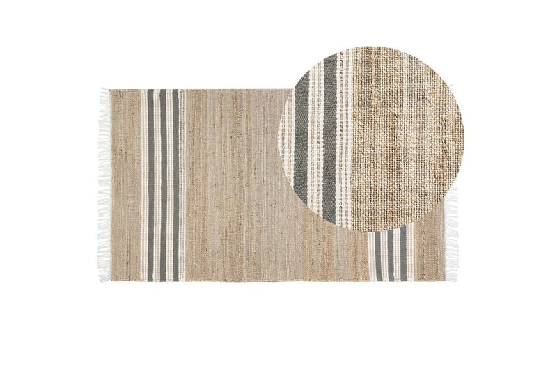 Fladvævet Mirza - Beige, Natur, Grå, Hvid - Tekstiler - Tæpper - Fladvævet tæppe