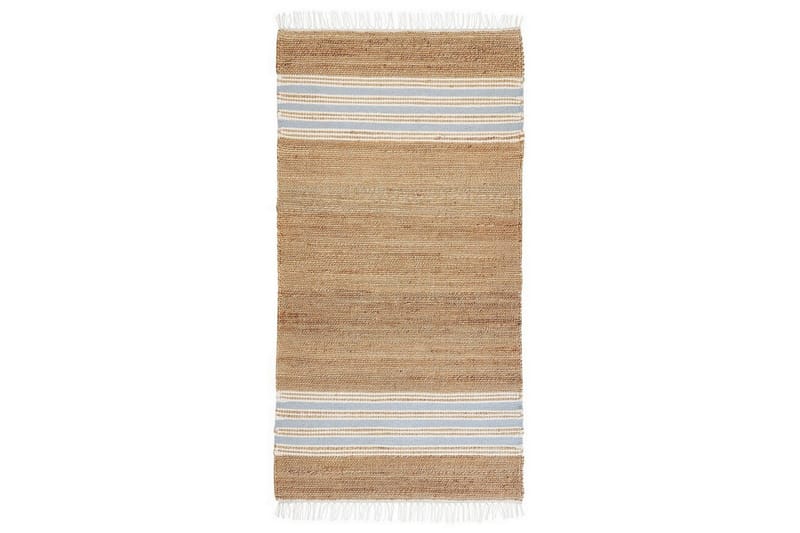 Fladvævet Mirza, Beige, Natur, Hvid, Blå