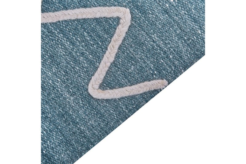 Fladvævet Yavu - Blå, Hvid, 80x150 cm - Tekstiler - Tæpper - Udendørs tæpper