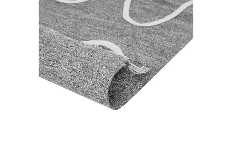 Fladvævet Yavu - Grå, hvid, 140x200 cm - Tekstiler - Tæpper - Udendørs tæpper