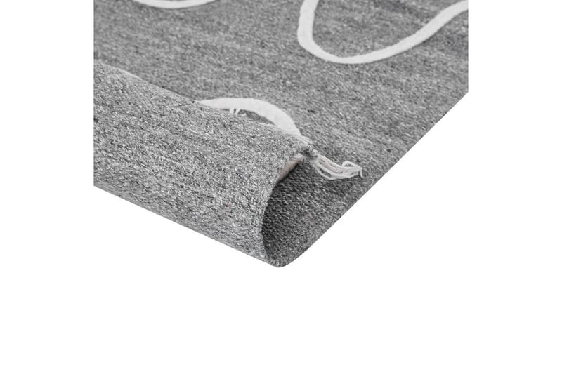 Fladvævet Yavu - Grå, hvid, 80x150 cm - Tekstiler - Tæpper - Udendørs tæpper