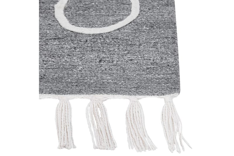 Fladvævet Yavu - Grå, hvid, 80x150 cm - Tekstiler - Tæpper - Udendørs tæpper