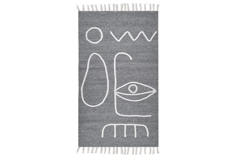 Fladvævet Yavu - Grå, hvid, 80x150 cm - Tekstiler - Tæpper - Udendørs tæpper
