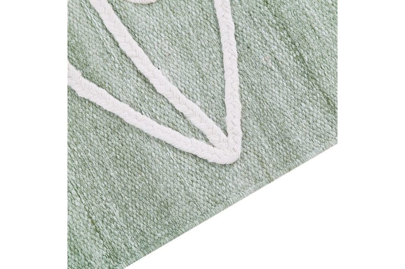 Fladvævet Yavu - Grøn, hvid, 140x200 cm - Tekstiler - Tæpper - Udendørs tæpper