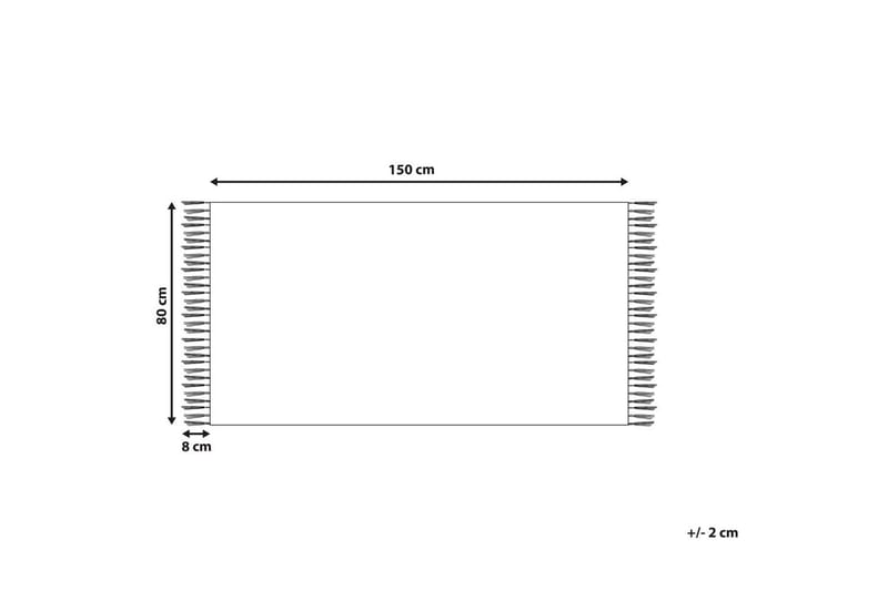 Fladvævet Yavu - Gul, 80x150 cm - Tekstiler - Tæpper - Udendørs tæpper
