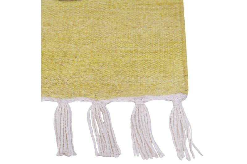 Fladvævet Yavu - Gul, 80x150 cm - Tekstiler - Tæpper - Udendørs tæpper