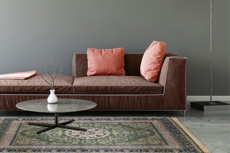 Casablanca Medallion Gulvtæppe 160x230 - Grøn - Tekstiler - Tæpper - Orientalske tæpper