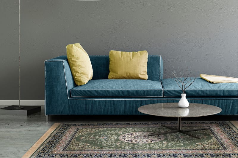 Casablanca Medallion Gulvtæppe 160x230 - Grøn - Tekstiler - Tæpper - Orientalske tæpper