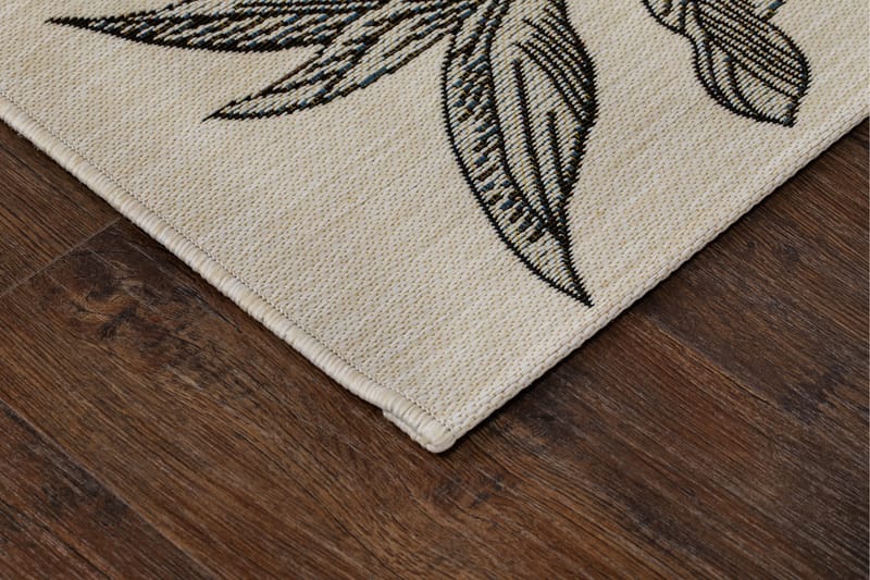 Domani Flower Fladvævet Tæppe 240x330 cm - Hvid - Tekstiler - Tæpper - Fladvævet tæppe