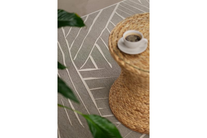 Domani Modern Fladvævet Tæppe 160x230 cm - Grå - Tekstiler - Tæpper - Fladvævet tæppe