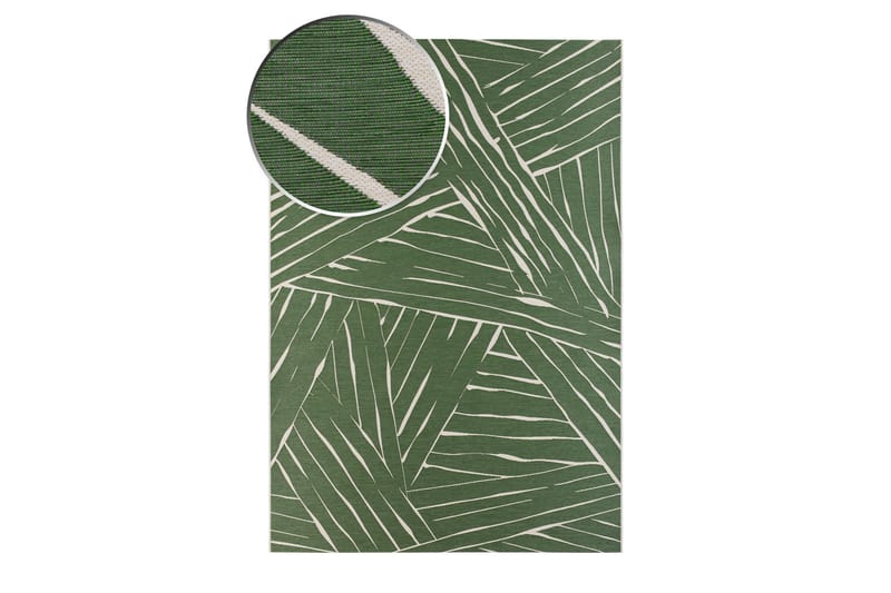 Domani Modern Fladvævet Tæppe 160x230 cm - Grøn - Fladvævet tæppe
