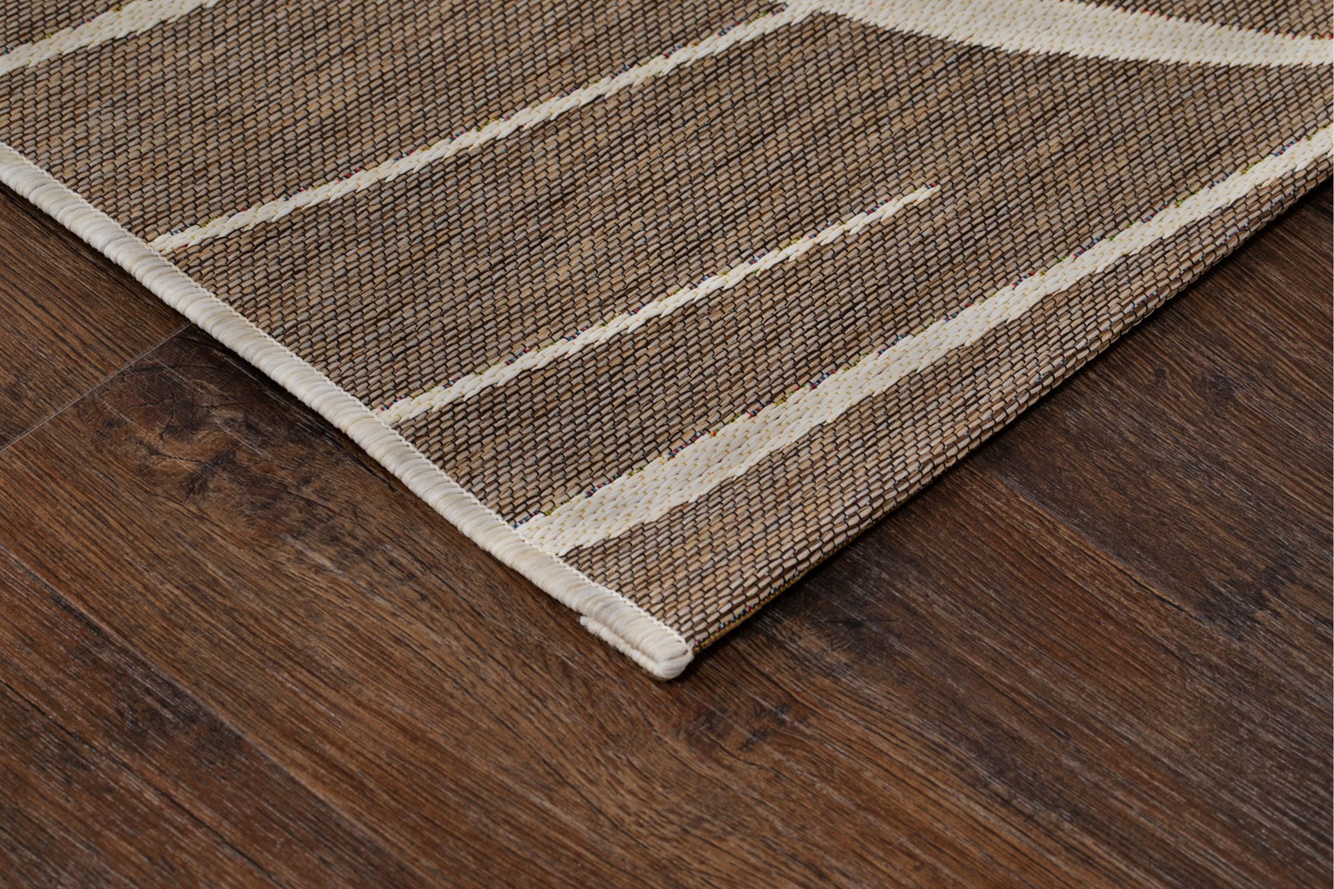 Domani Modern Fladvævet Tæppe 160x230 cm - Natur - Tekstiler - Tæpper - Fladvævet tæppe