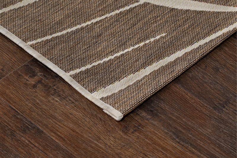 Domani Modern Fladvævet Tæppe 160x230 cm - Natur - Tekstiler - Tæpper - Fladvævet tæppe