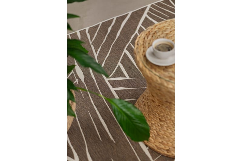 Domani Modern Fladvævet Tæppe 160x230 cm - Natur - Tekstiler - Tæpper - Fladvævet tæppe