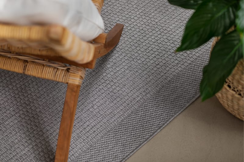 Miami Fladvævet Tæppe 240x340 cm - Grå - Tekstiler - Tæpper - Fladvævet tæppe