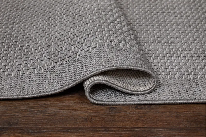 Miami Fladvævet Tæppe 240x340 cm - Grå - Tekstiler - Tæpper - Fladvævet tæppe