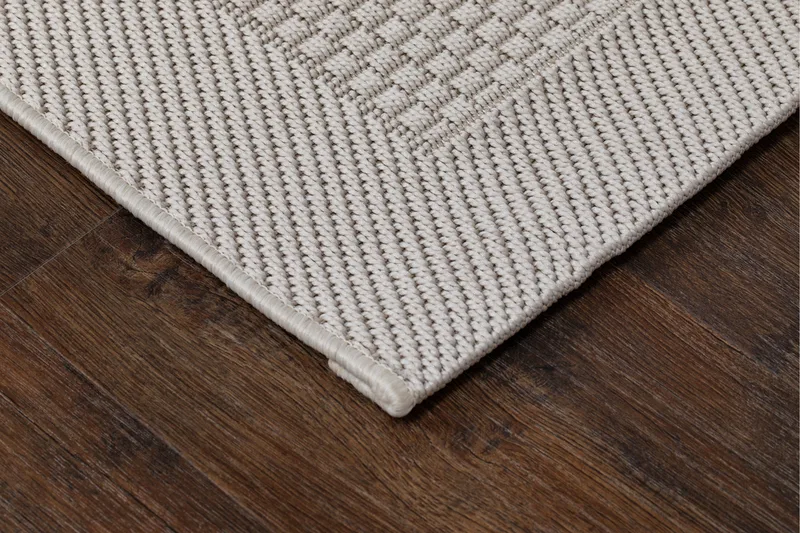 Miami Fladvævet Tæppe 240x340 cm - Hvid - Tekstiler - Tæpper - Fladvævet tæppe