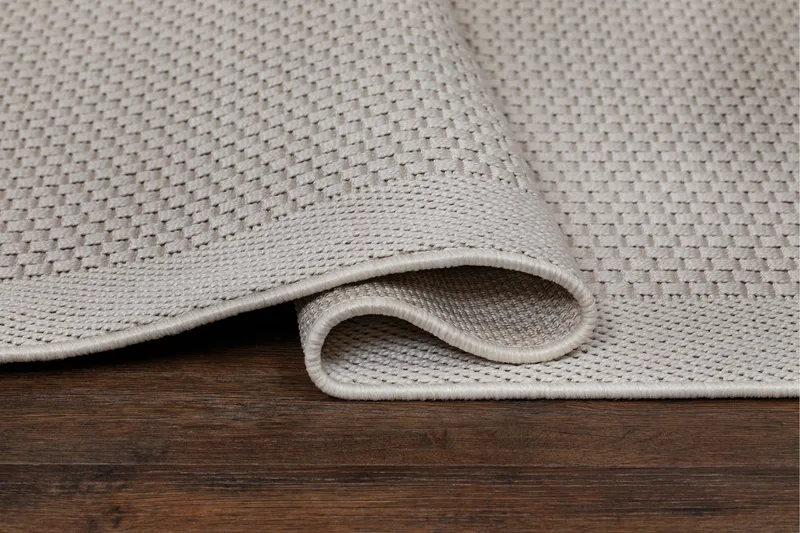 Miami Fladvævet Tæppe 240x340 cm - Hvid - Tekstiler - Tæpper - Fladvævet tæppe