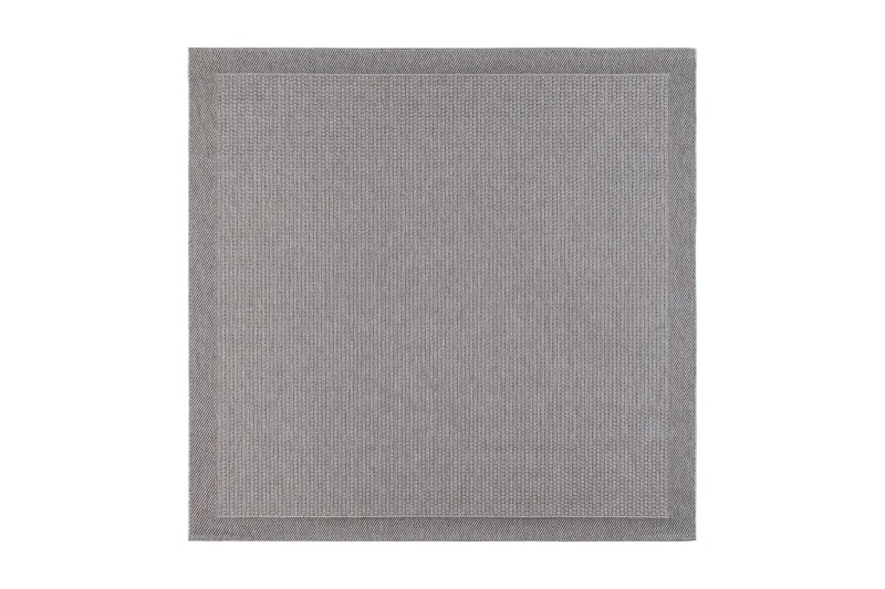 Miami Fladvævet Tæppe Firkantet 200x200 cm, Grå