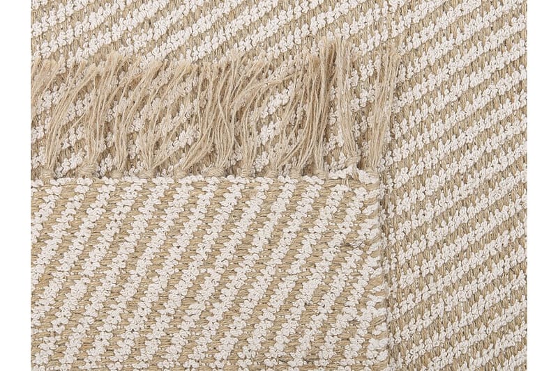 Tæppe 140 x 200 cm beige ALADAG - Beige - Tekstiler - Tæpper - Fladvævet tæppe