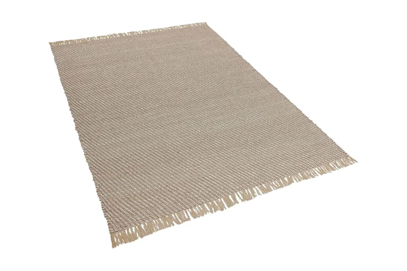 Tæppe 140 x 200 cm beige ALADAG - Beige - Tekstiler - Tæpper - Fladvævet tæppe