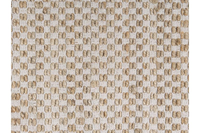Tæppe 140 x 200 cm beige ZERDALI - Beige - Fladvævet tæppe