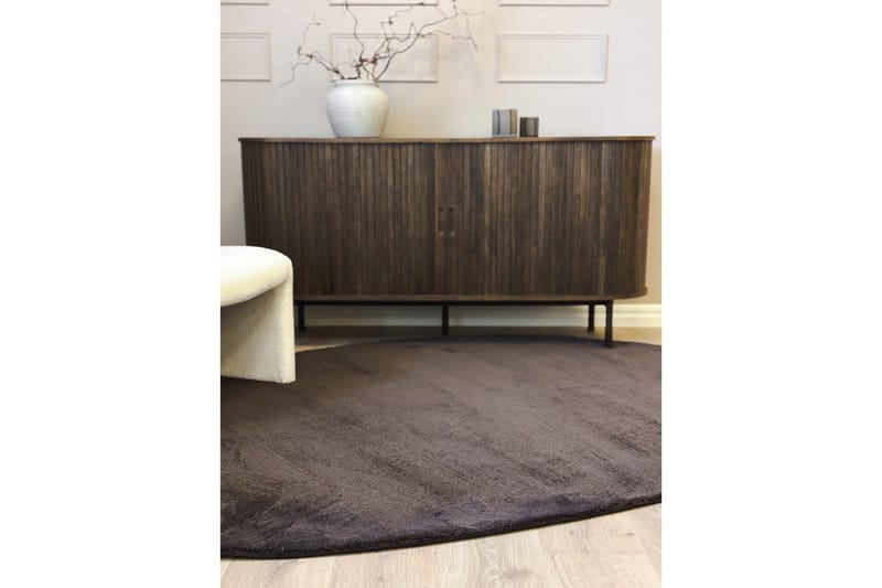 Flatvävd matta KM Home Choklad 160x230 cm - Tekstiler - Tæpper - Fladvævet tæppe