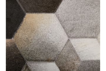 Gavik Tæppe 140x200 cm - Grå - Tekstiler - Tæpper - Orientalske tæpper - Patchwork tæppe