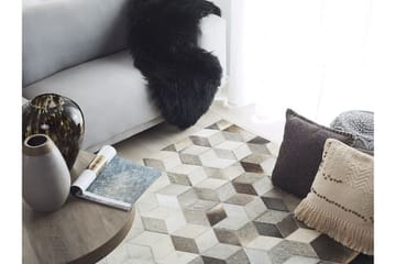 Gavik Tæppe 160x230 cm - Grå - Tekstiler - Tæpper - Orientalske tæpper - Patchwork tæppe