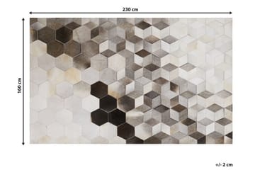 Gavik Tæppe 160x230 cm - Grå - Tekstiler - Tæpper - Orientalske tæpper - Patchwork tæppe