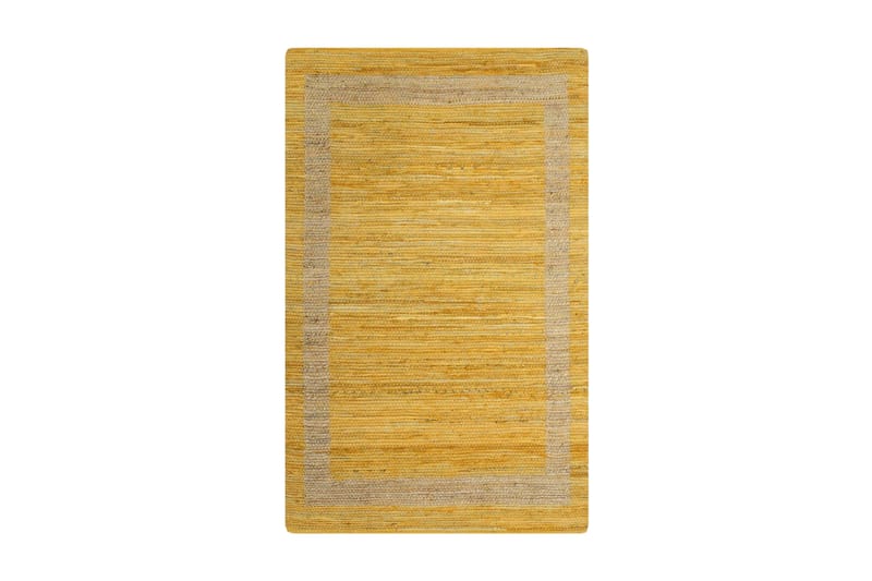 håndlavet tæppe jute 120 x 180 cm gul - Gul - Sisaltæpper - Jutemåtter & hampemåtter - Håndvævede tæpper