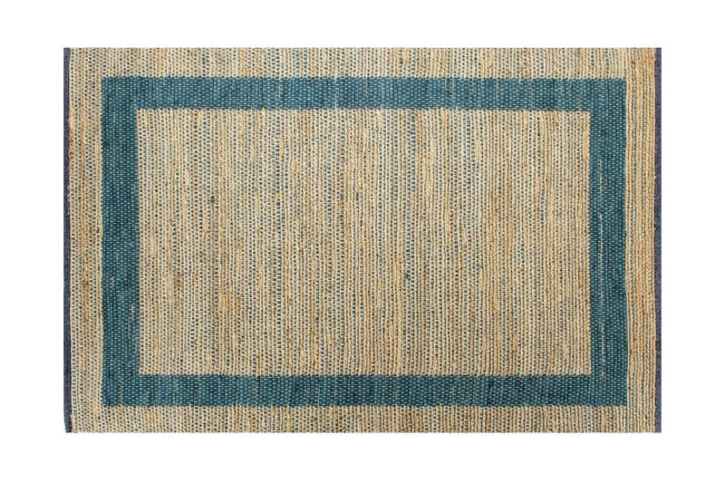 håndlavet tæppe jute 160 x 230 cm blå - Blå - Sisaltæpper - Jutemåtter & hampemåtter - Håndvævede tæpper