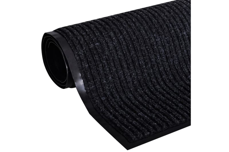 Dørmåtte 160 X 220 cm Pvc Sort - Sort - Tekstiler - Tæpper - Hall måtte
