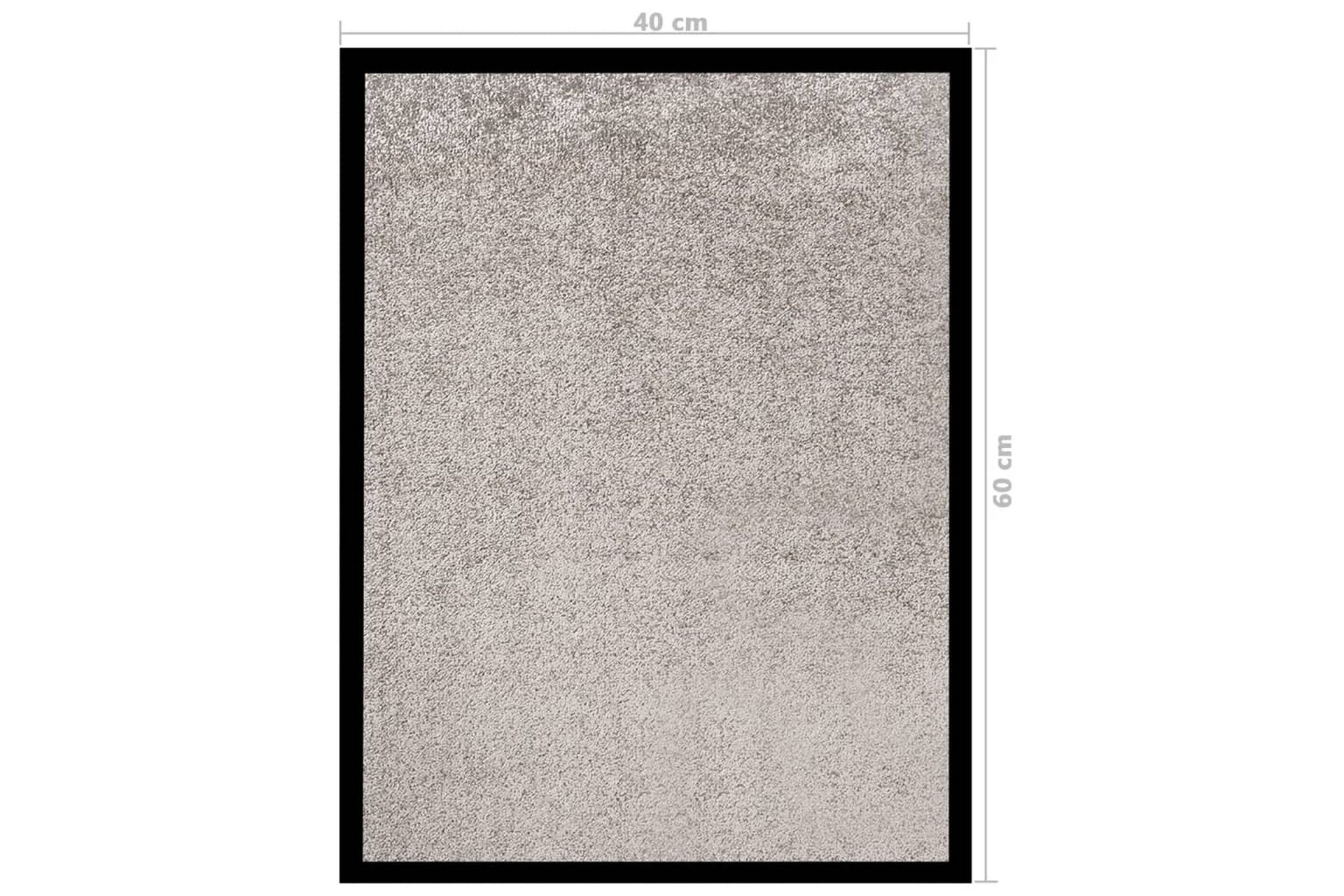 dørmåtte 40x60 cm grå - Grå - Tekstiler - Tæpper - Hall måtte
