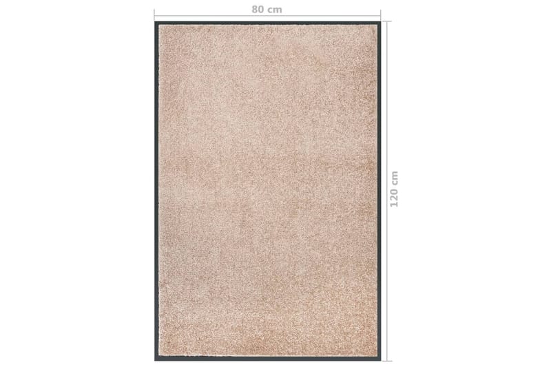 dørmåtte 80x120 cm beige - Beige - Hall måtte