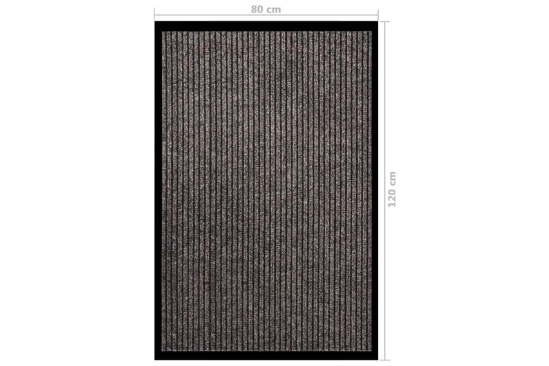 dørmåtte 80x120 cm stribet beige - Beige - Hall måtte