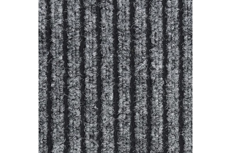 dørmåtte 80x120 cm stribet grå - Grå - Tekstiler - Tæpper - Hall måtte