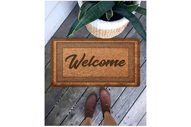 Nitasha Dørmåtte 45x65 cm Rektangulært, Brun